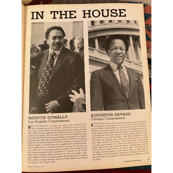 January 1981 Ebony MagazIne  with Featured Cover, “Ebony Interview: Billy Dee - Picture 5 of 16